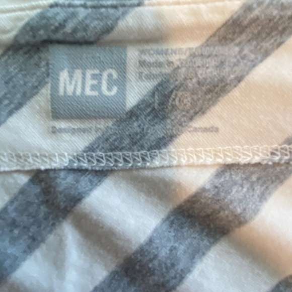 Ladies Grey and white MEC organic cotton and spandex skirt size L/G - Picture 5 of 8